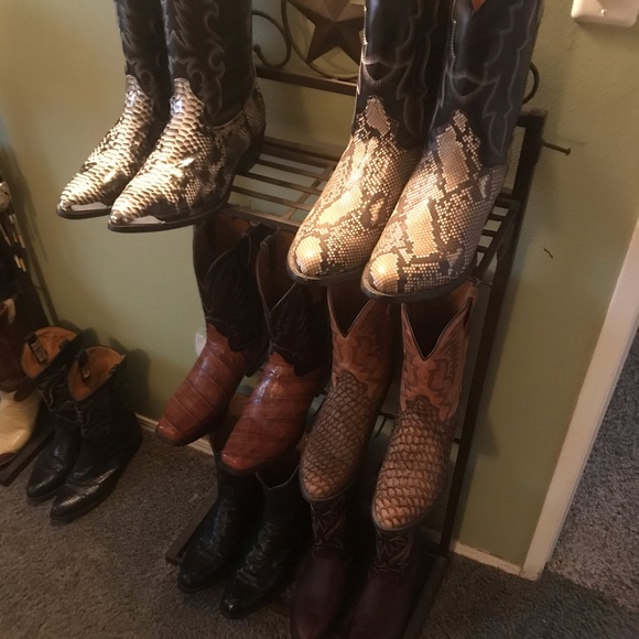 Boots and boot rack